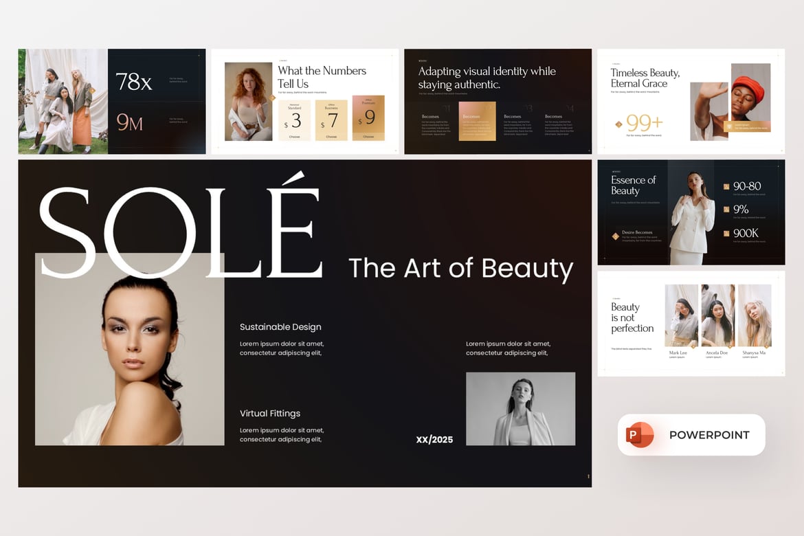 Template Presentasi Kecantikan Aestetik yang Elegan