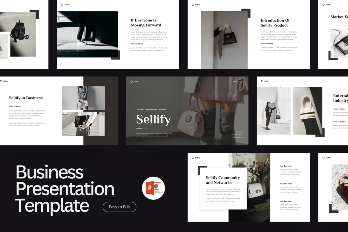 Template Presentasi Fashion Aesthetic yang Menarik