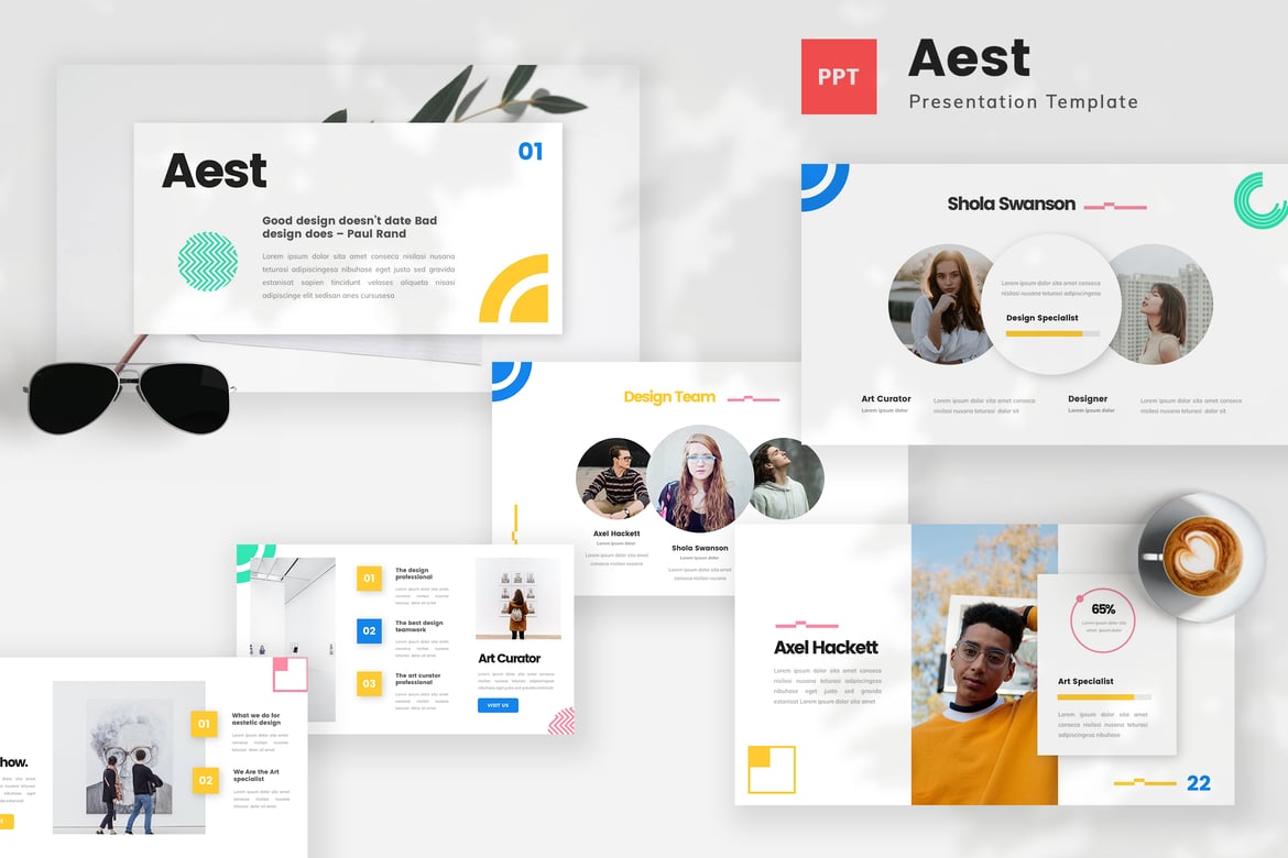 Template Presentasi PowerPoint Aesthetic yang Elegan dan Kreatif