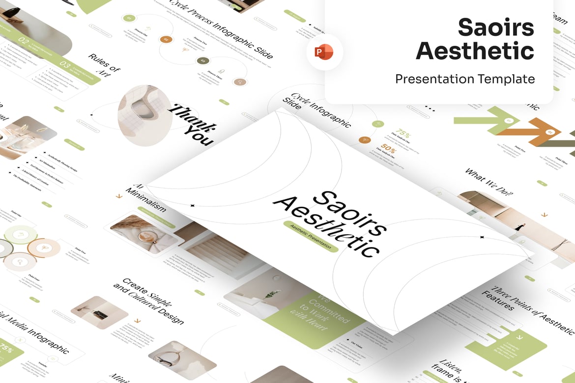 Template PowerPoint Aesthetic yang Menawan
