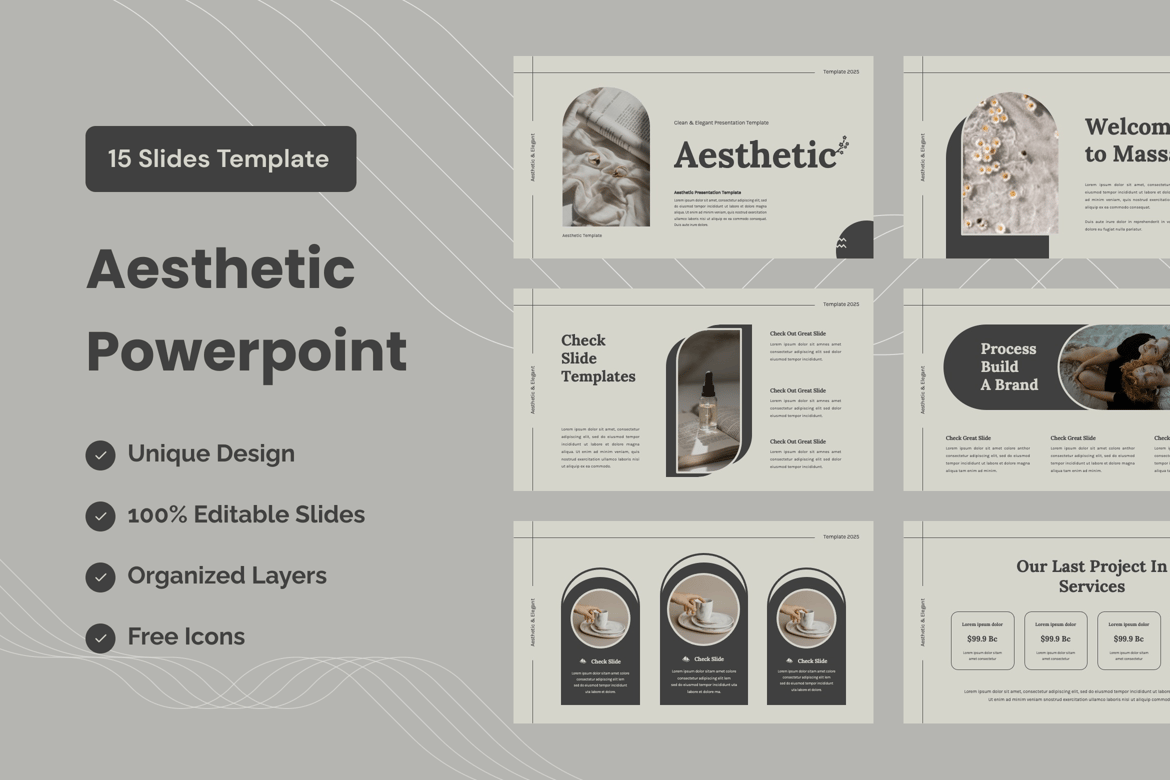 Template Presentasi Estetis - PowerPoint yang Menawan