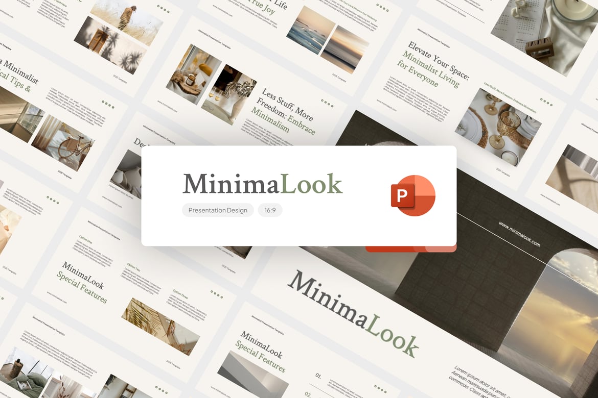 Template Presentasi Aesthetics Minimalist - PowerPoint yang Menawan
