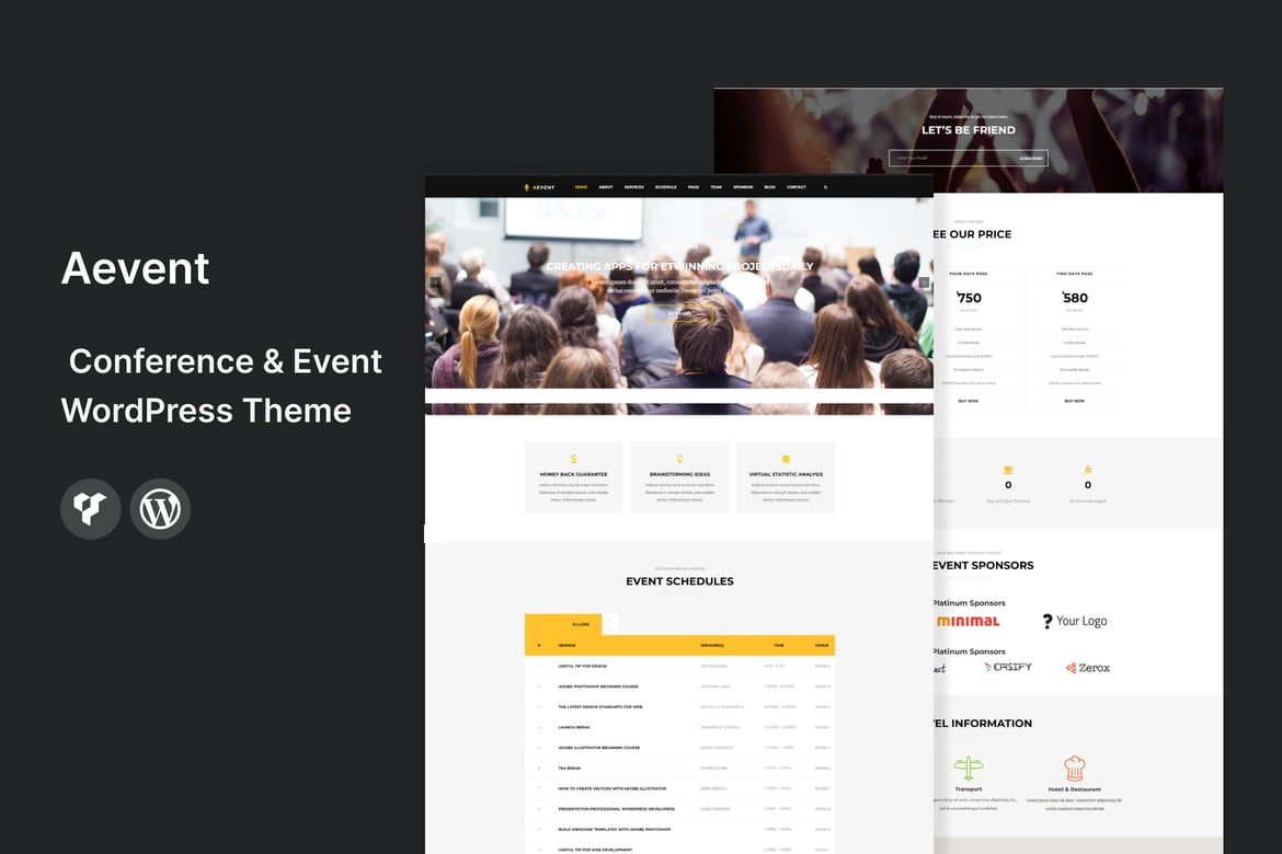 Aevent - Tema WordPress untuk Konferensi dan Acara yang Menarik