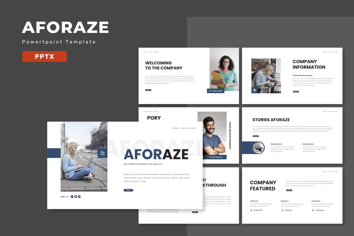 Aforaze - Template PowerPoint Multifungsi untuk Semua Kebutuhan Anda