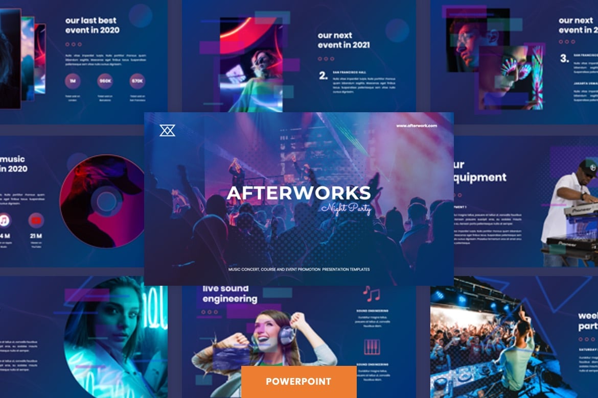 Template Presentasi PowerPoint Afterwork - Kreatif dan Menarik