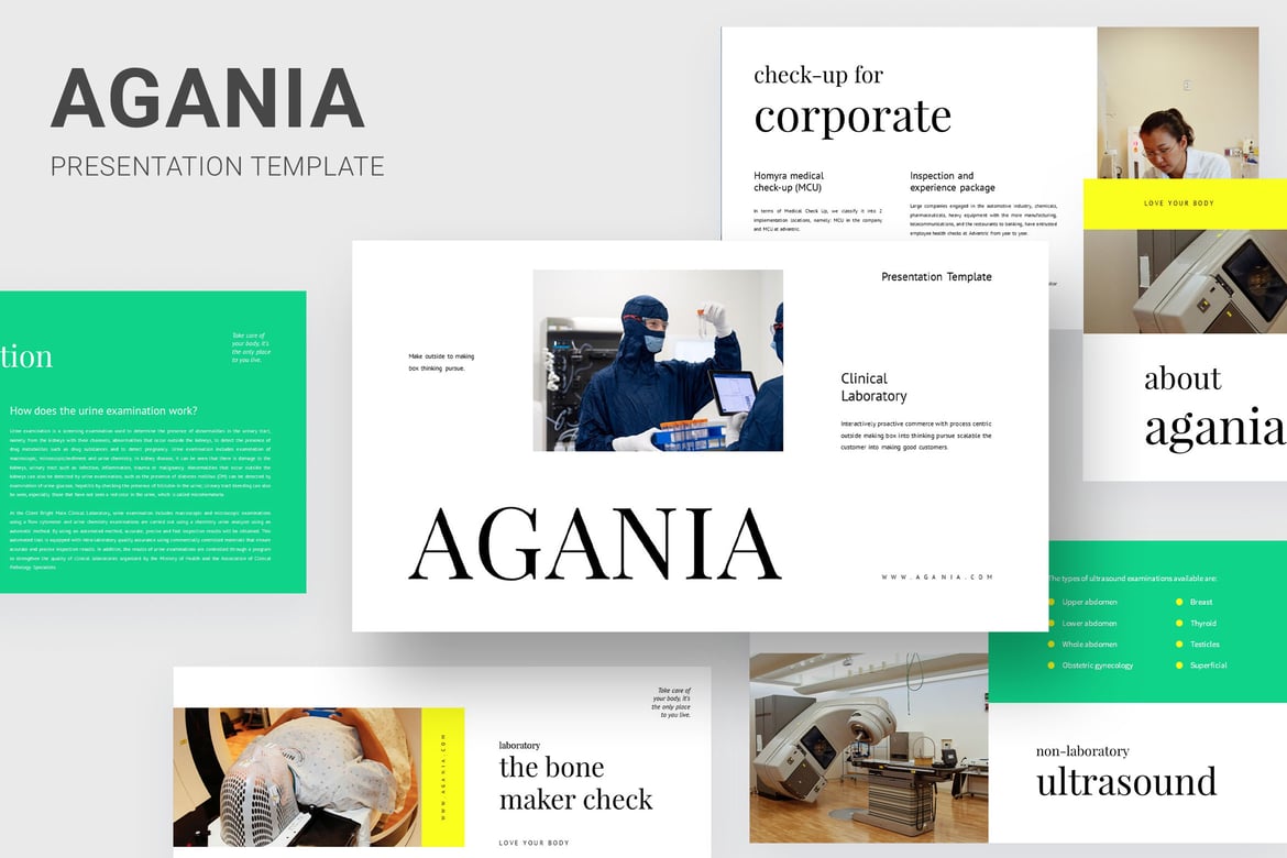 Template Presentasi Powerpoint Agania - Solusi Cerdas untuk Laboratorium Klinis