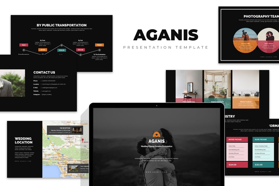 Aganis: Template PowerPoint Perencana & Organiser Pernikahan