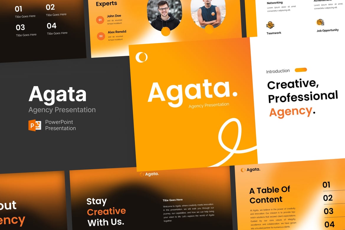 Template PowerPoint Agata - Solusi Sempurna untuk Presentasi Anda