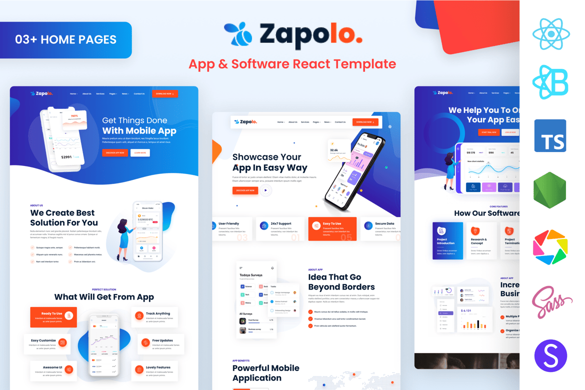 Template Website React Modern untuk Agensi dan Produk SaaS