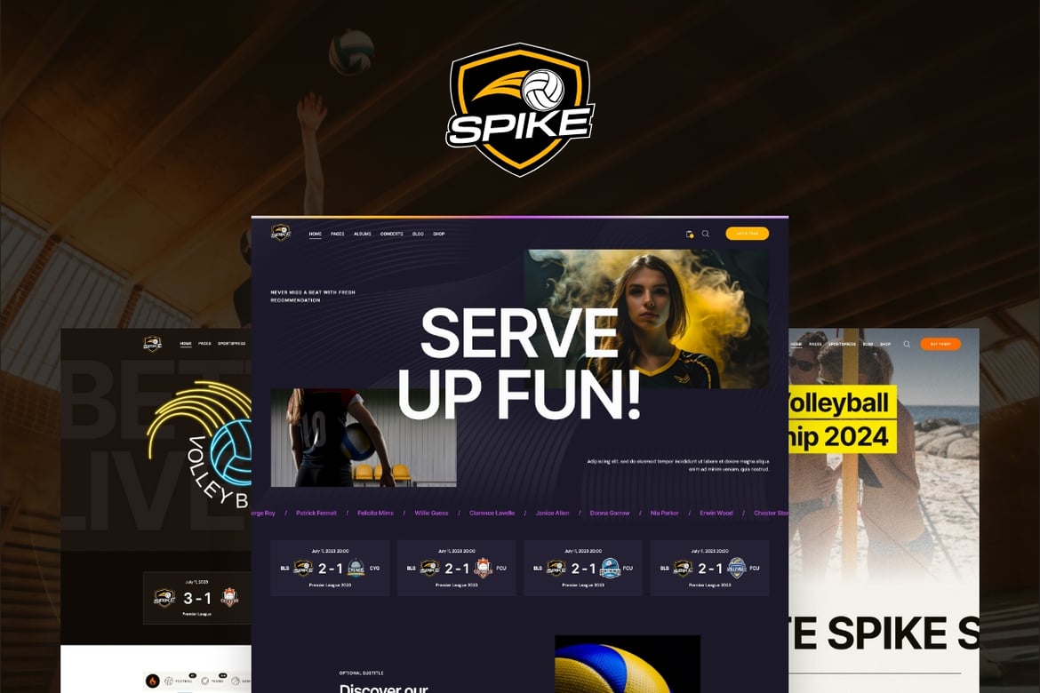Tema WordPress Spike: Solusi Stylish untuk Klub Olahraga Modern