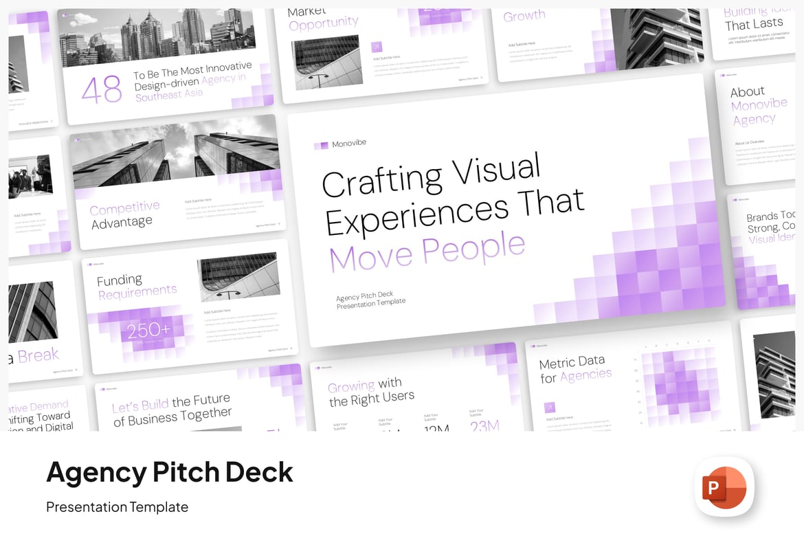 Template PowerPoint Pitch Deck untuk Agensi Kreatif