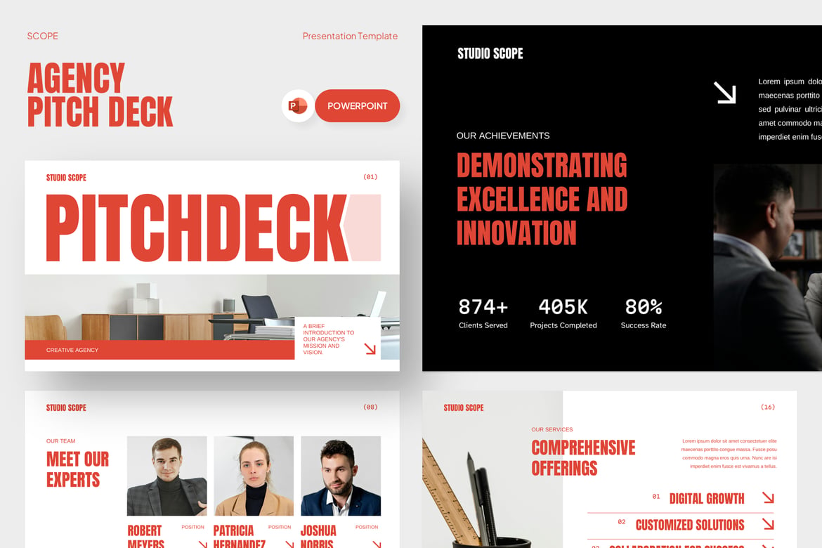 Template Presentasi Pitch Deck untuk Agensi yang Mengesankan