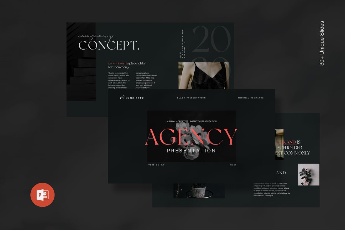 Template PowerPoint Portofolio Agensi yang Menarik dan Profesional