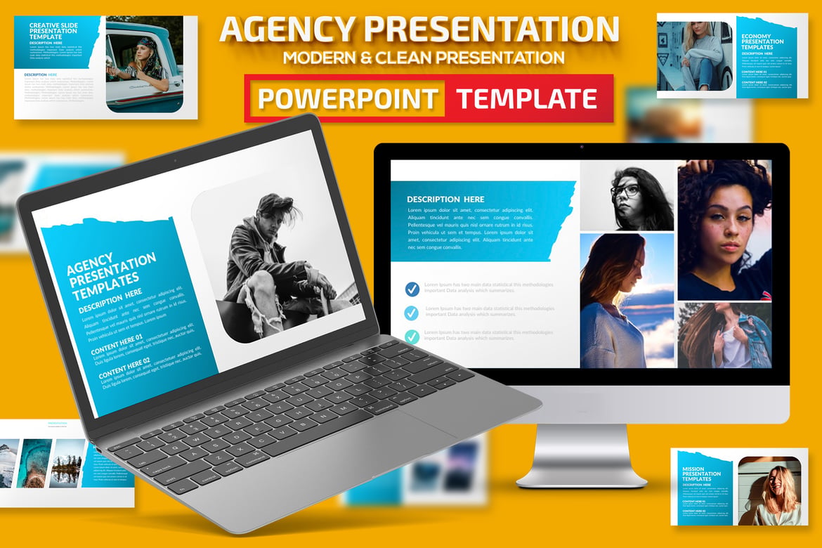 Template Presentasi Powerpoint untuk Agensi yang Menarik dan Profesional
