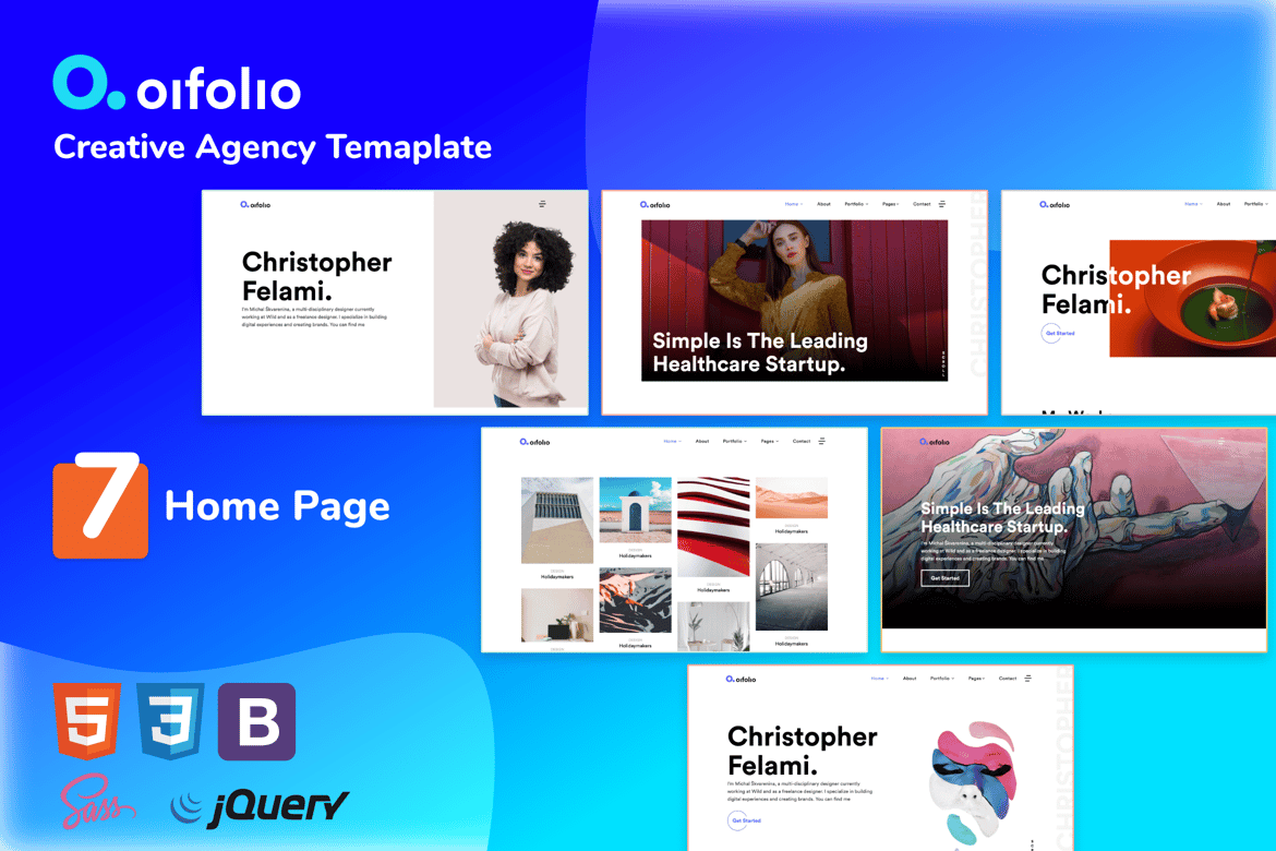 Portofolio Website Kreatif untuk Agensi
