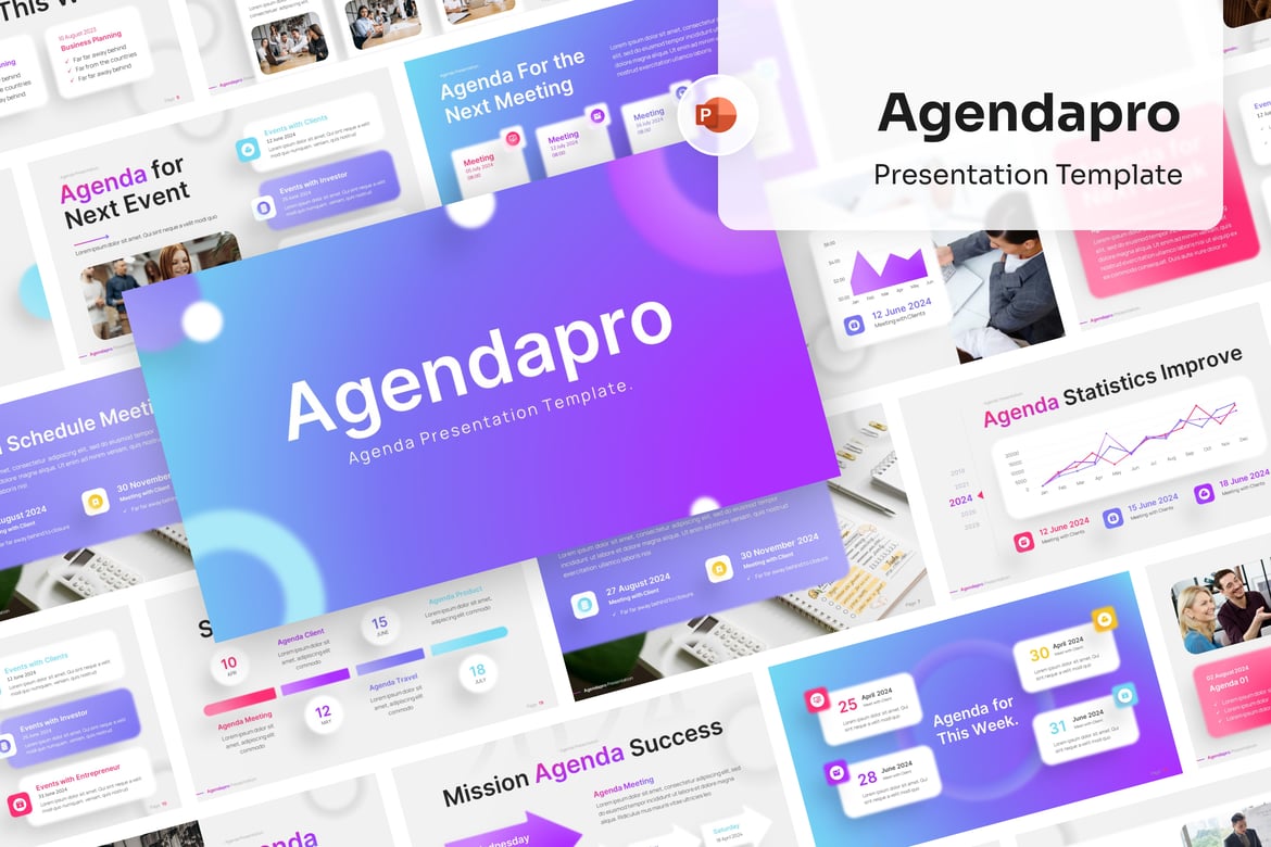 Template PowerPoint Agenda yang Menarik dan Profesional