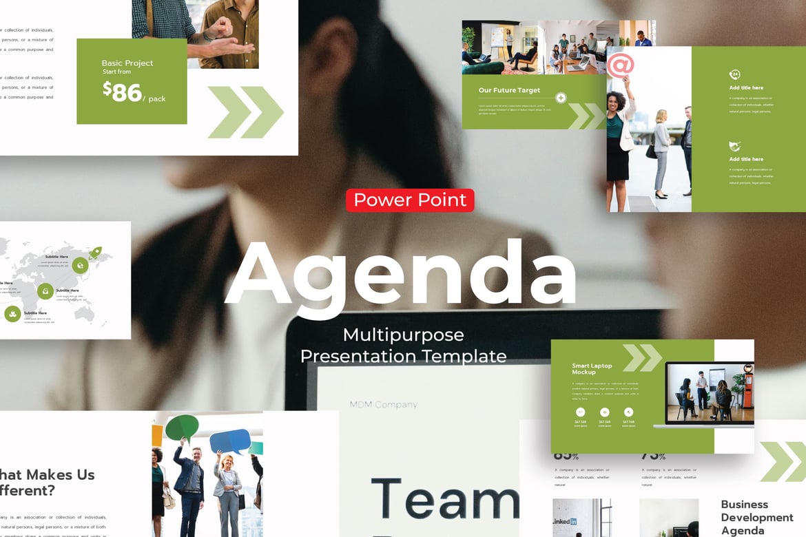 Template PowerPoint Agenda - Solusi Presentasi Profesional Anda