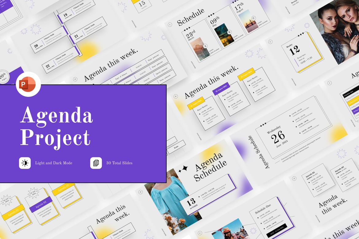 Template PowerPoint Agenda yang Menarik dan Efektif