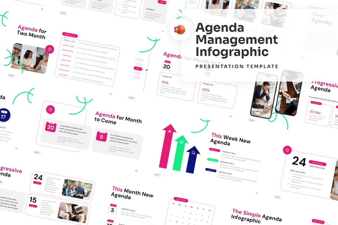 Template Presentasi Agenda PowerPoint yang Menarik