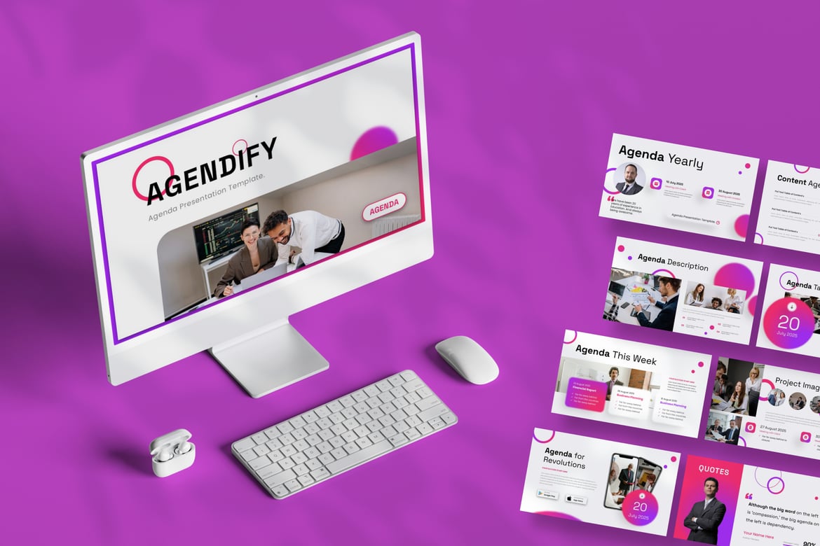 Agendify - Template PowerPoint untuk Penjadwalan Agenda yang Efektif
