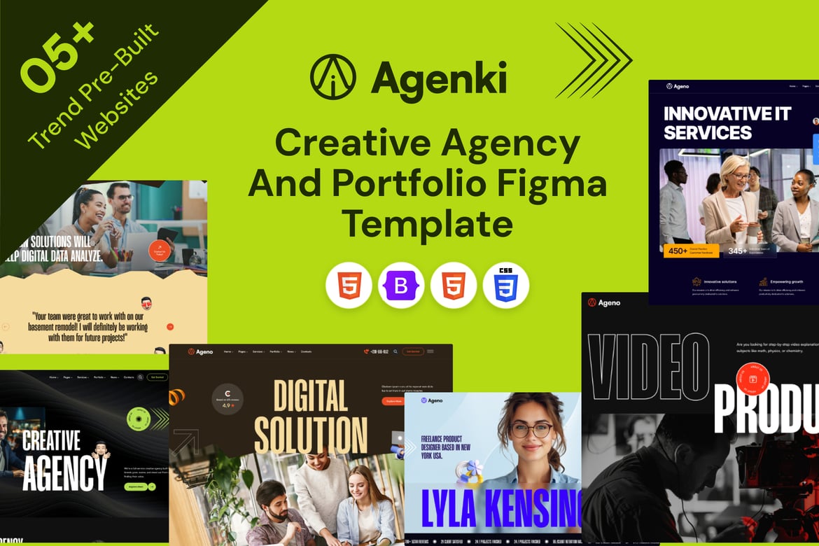Agenki – Template Website Kreatif untuk Agensi dan Portofolio