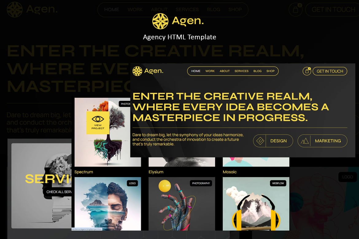 Agenn - Template Web Kreatif untuk Agensi