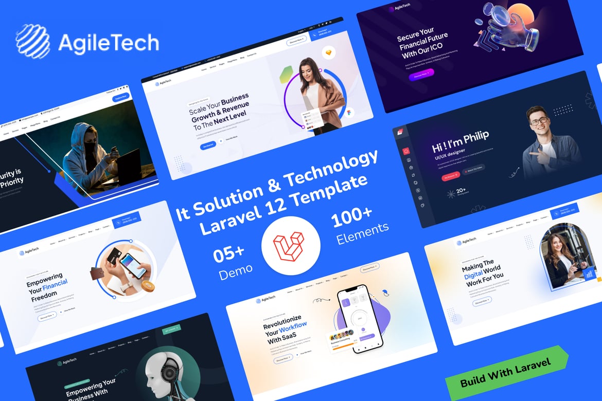 AgileTech - Template Web Laravel Serbaguna untuk Solusi IT