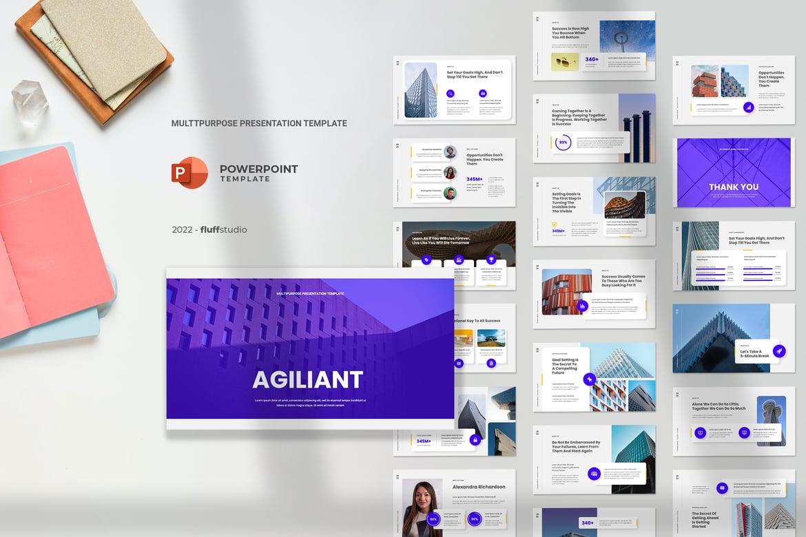 Template PowerPoint Agiliant - Solusi Presentasi Serbaguna
