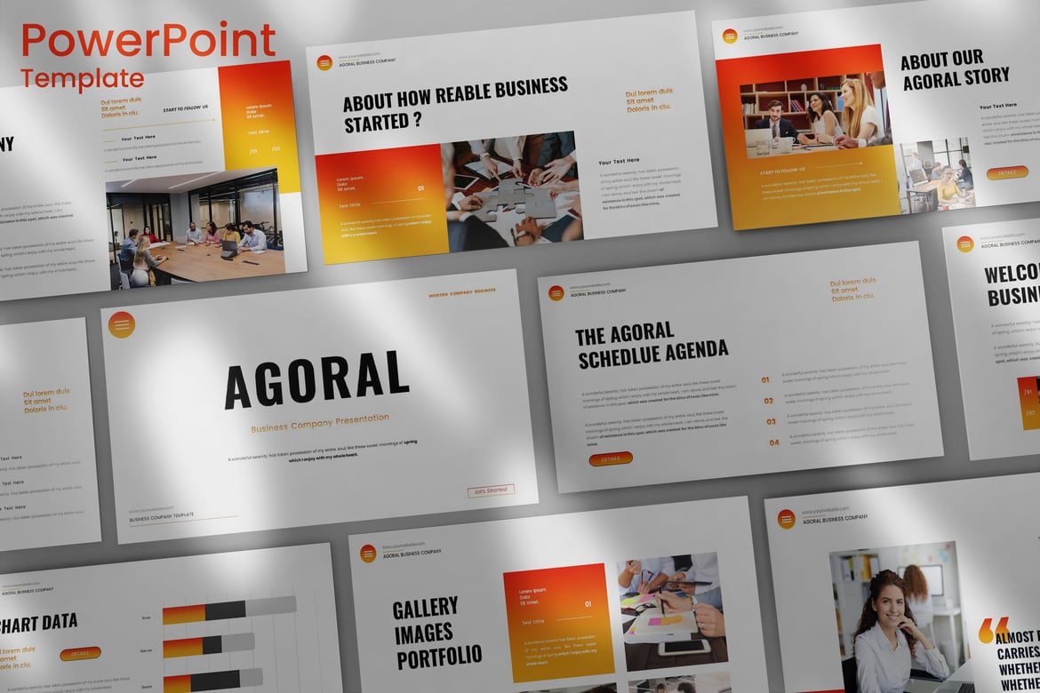 Agoral - Template PowerPoint Serbaguna untuk Presentasi Profesional