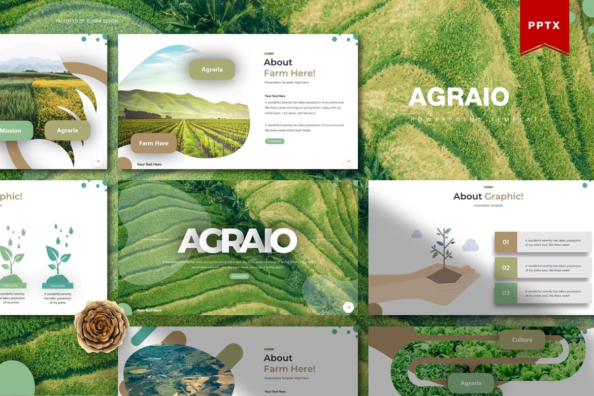 Agraio | Template PowerPoint Profesional untuk Presentasi Menarik