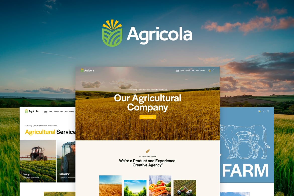 Tema WordPress Pertanian Organik yang Menarik: Agricola