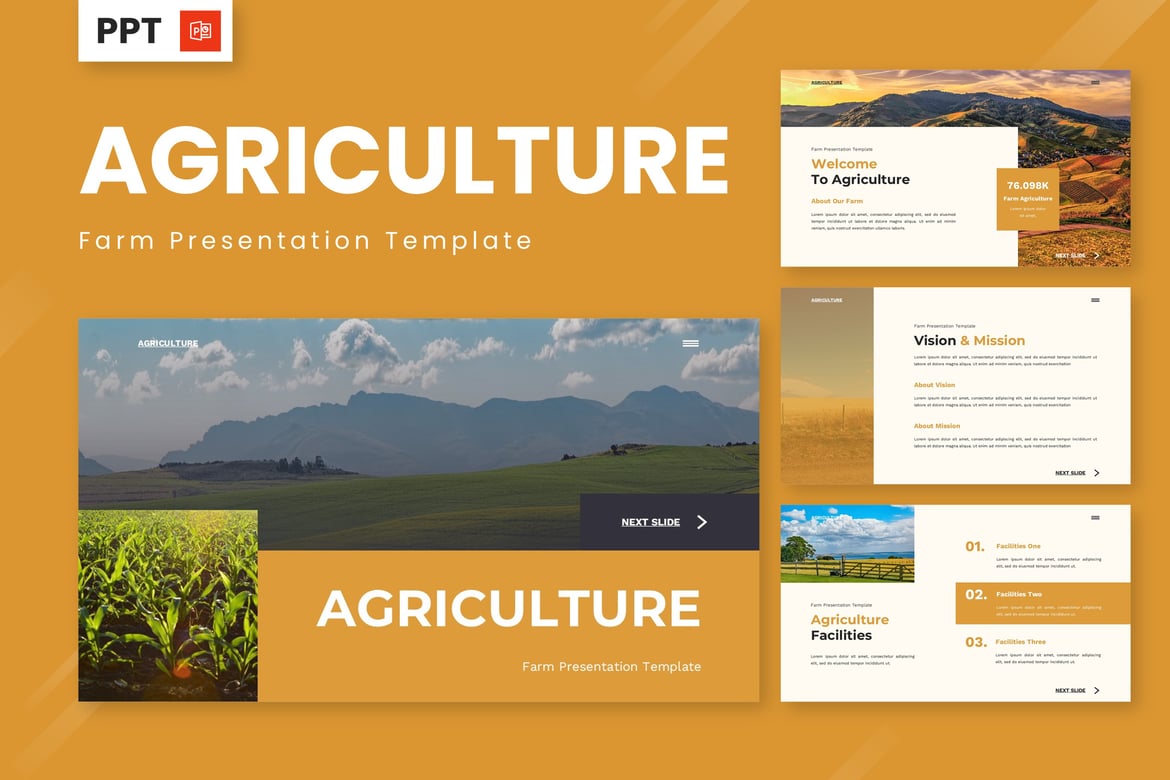 Template Powerpoint Pertanian yang Menarik dan Profesional