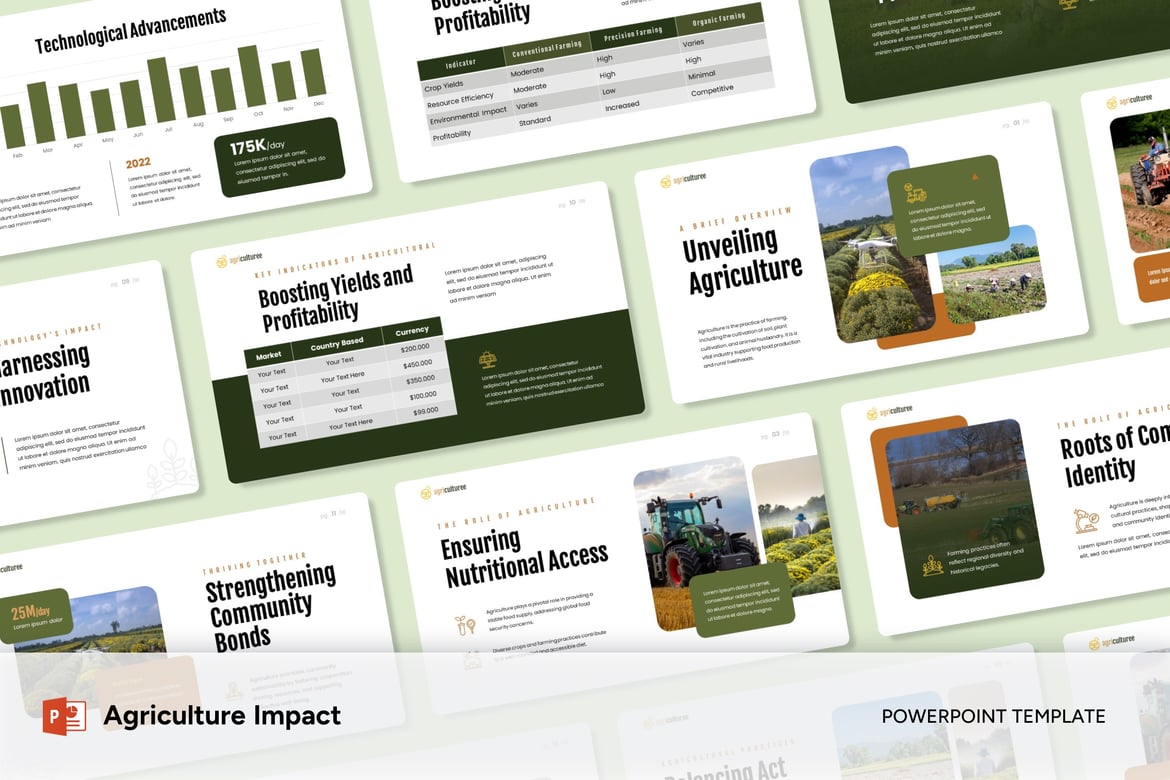 Template Presentasi Pertanian Berbasis Teknologi - Powerpoint