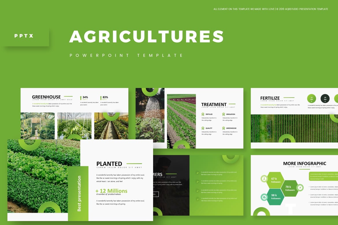 Template Powerpoint Pertanian - Desain Menarik untuk Presentasi Anda