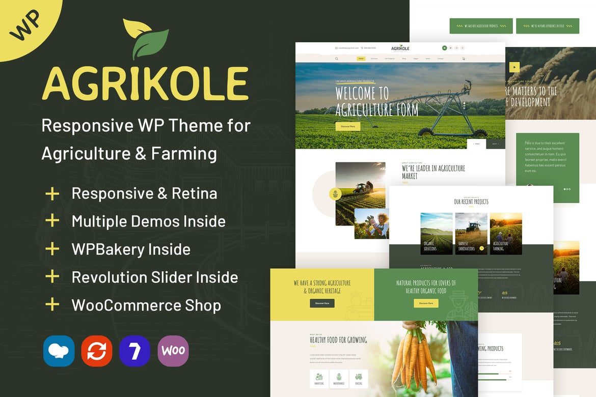 Agrikole | Tema WordPress Terbaik untuk Pertanian dan Pertanian Organik