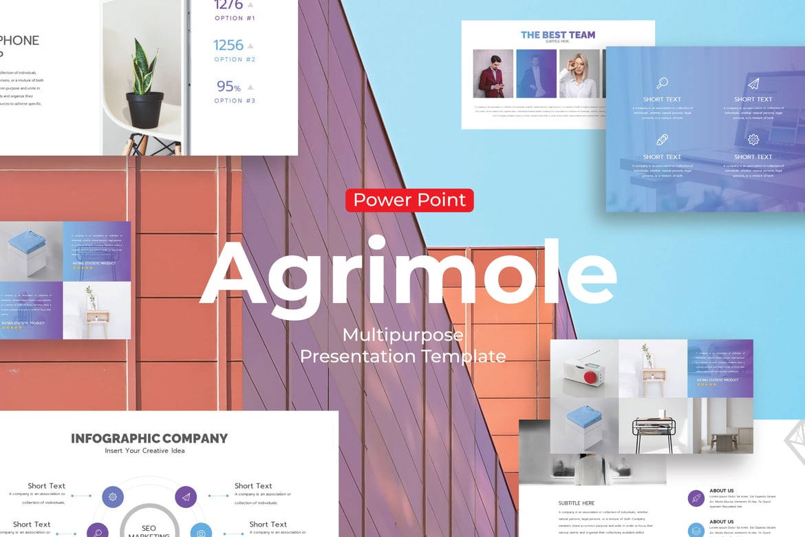 Template PowerPoint Agrimole - Solusi Presentasi Kreatif dan Profesional