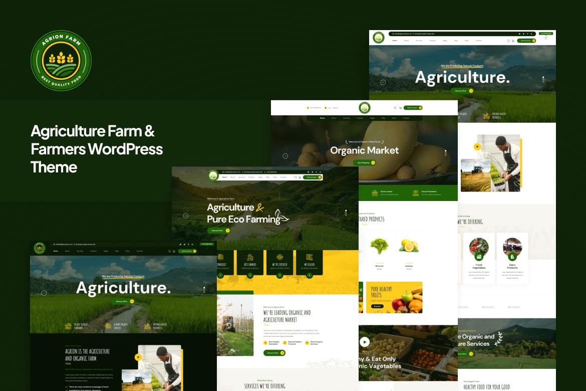 Tema WordPress Agrion - Solusi Terbaik untuk Pertanian dan Petani