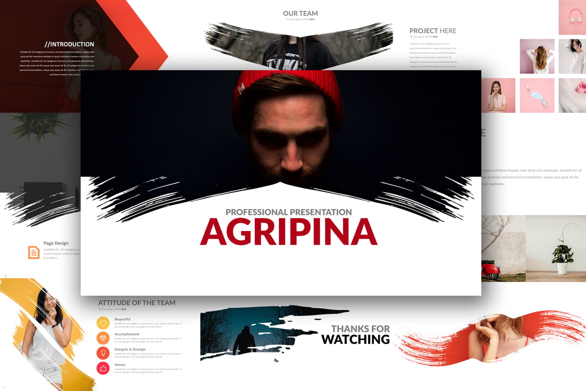 Template PowerPoint AGRIPINA: Presentasi Kreatif untuk Semua Kebutuhan