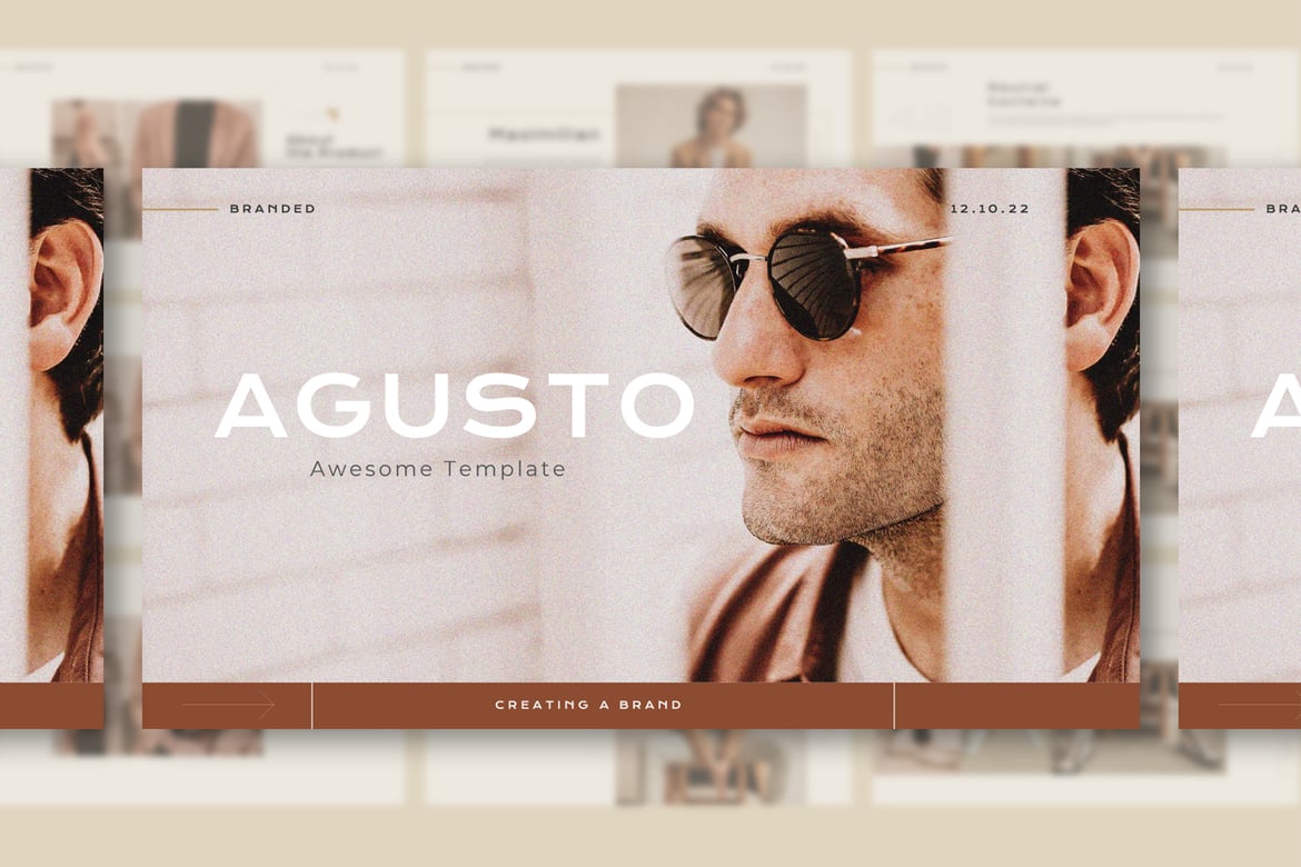 Template Presentasi Powerpoint Agusto yang Menarik dan Profesional