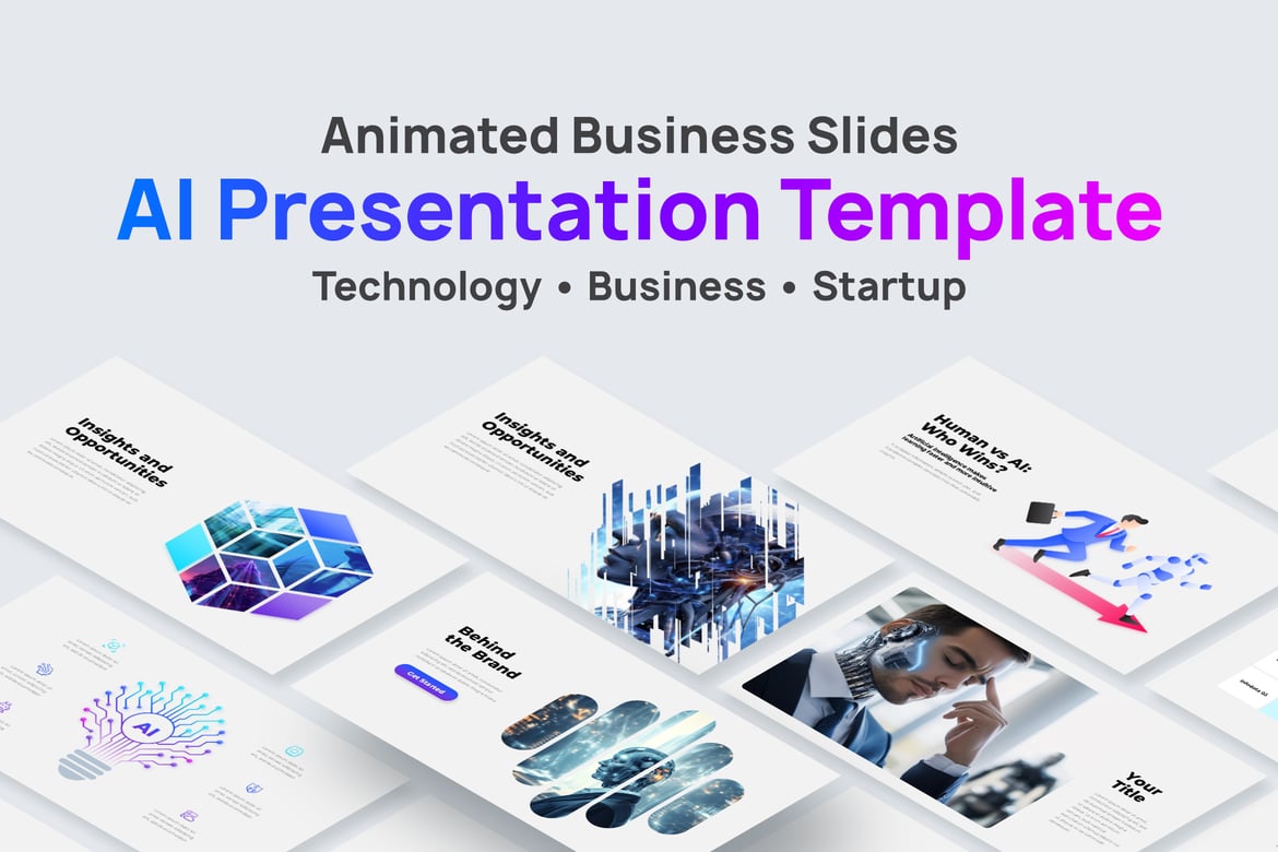Template Presentasi PowerPoint AI yang Modern dan Profesional