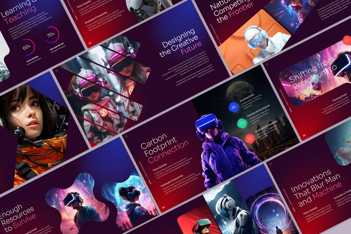 Template Presentasi AI Robot yang Keren dan Mudah Disesuaikan