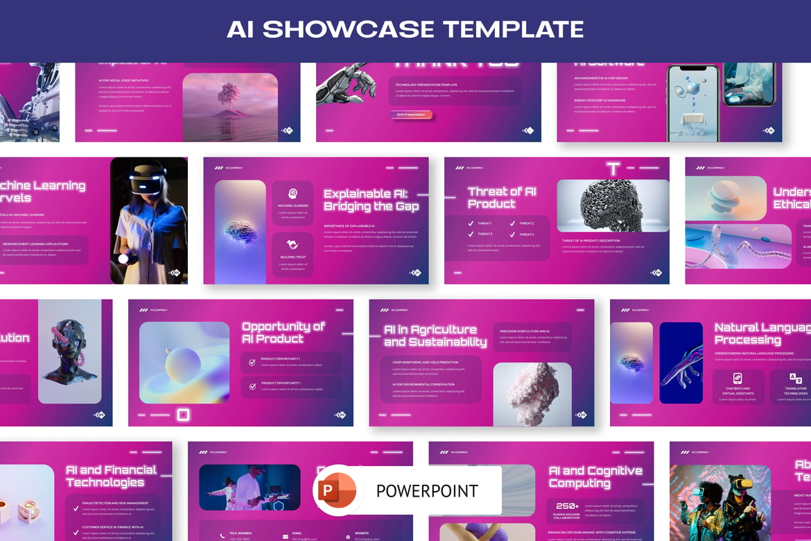 Template Presentasi PowerPoint AI yang Menarik dan Profesional