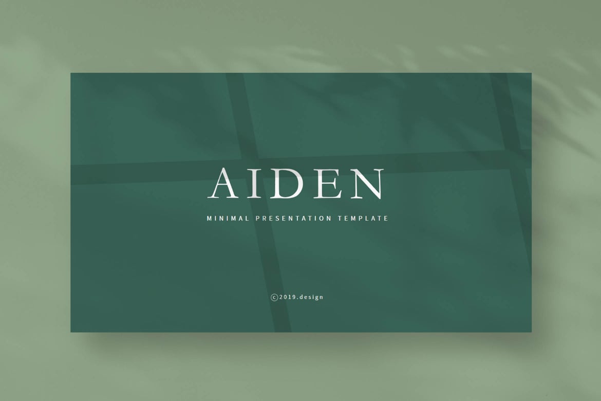 Template PowerPoint Aiden - Solusi Presentasi Profesional Anda