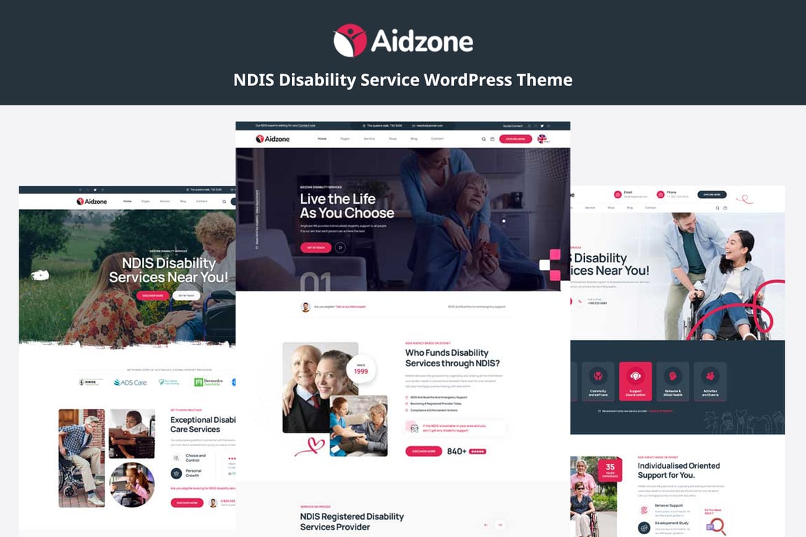 Aidzone – Tema WordPress Layanan Disabilitas NDIS yang Modern dan Responsif