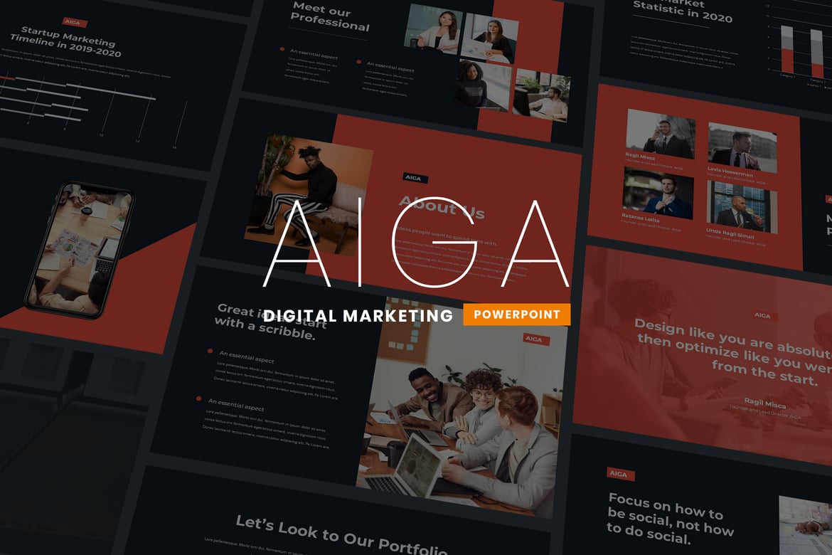 Aiga - Template Presentasi Powerpoint untuk Semua Keperluan