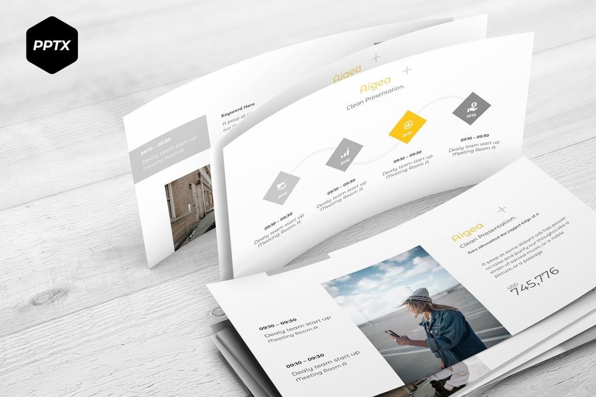 Template Powerpoint Aigea - Solusi Kreatif untuk Presentasi Anda