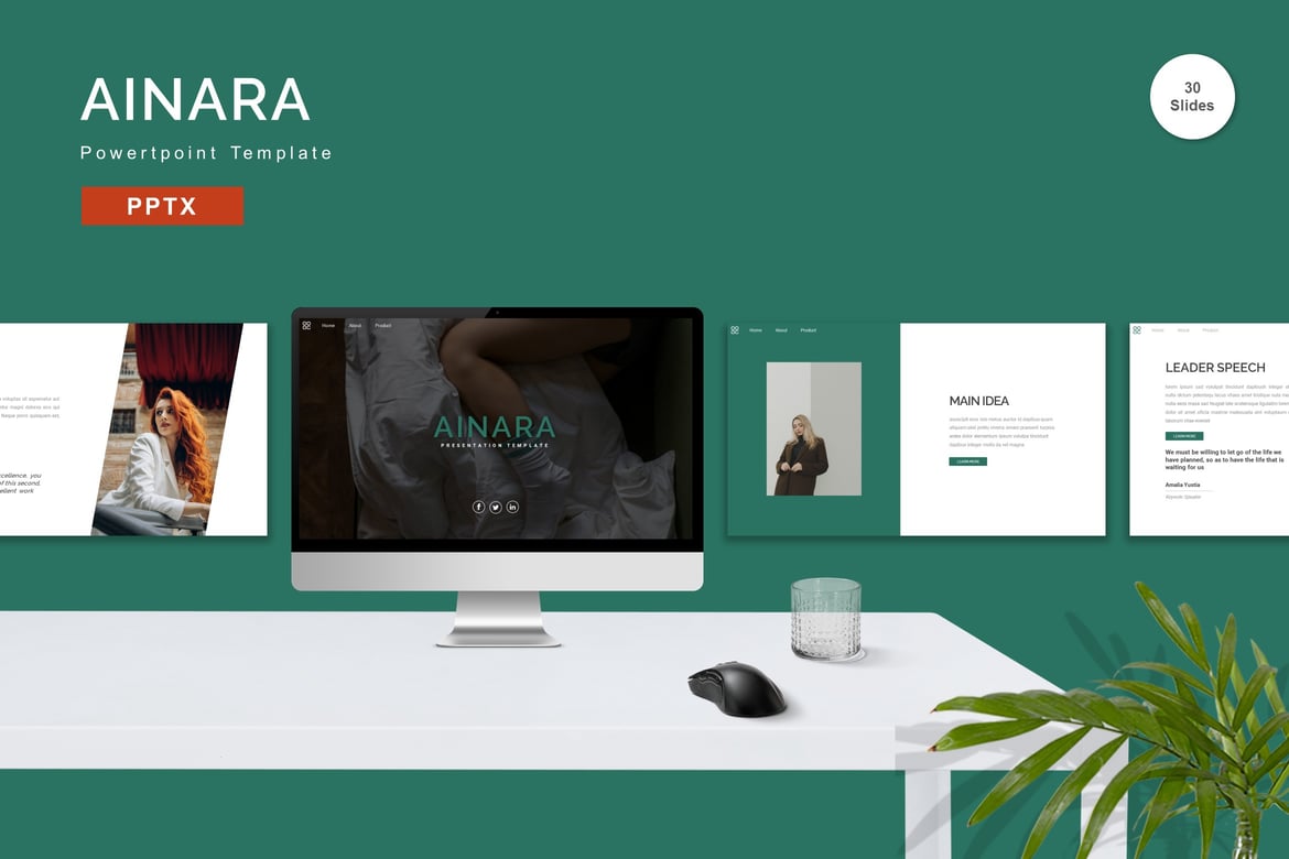 Ainara - Template Powerpoint Profesional untuk Semua Kebutuhan