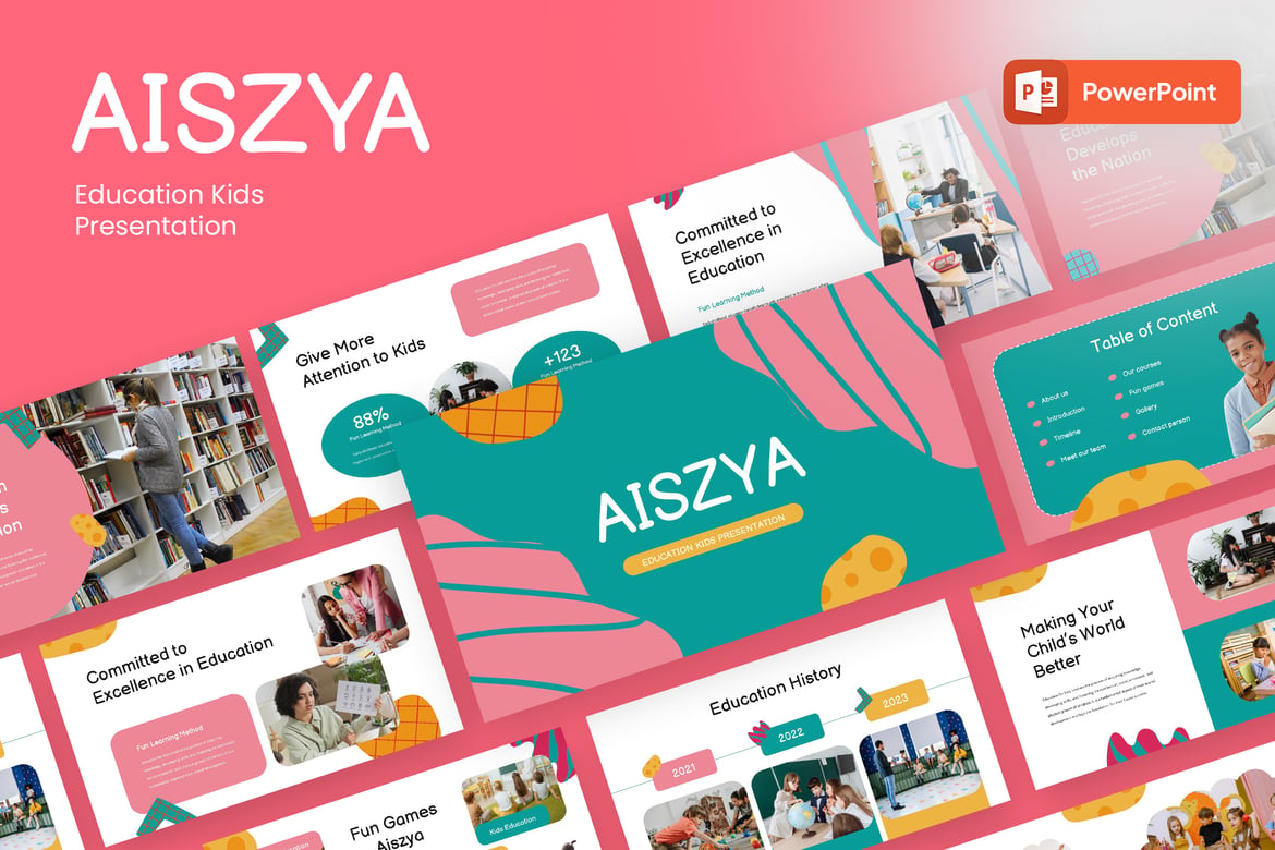 Template Presentasi PowerPoint Aiszya - Solusi Profesional untuk Segala Keperluan