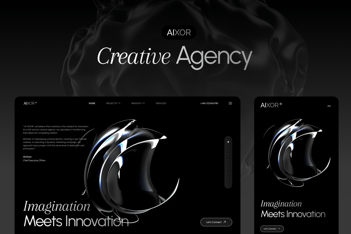 Tema WordPress Aixor untuk Agensi Pemasaran Modern