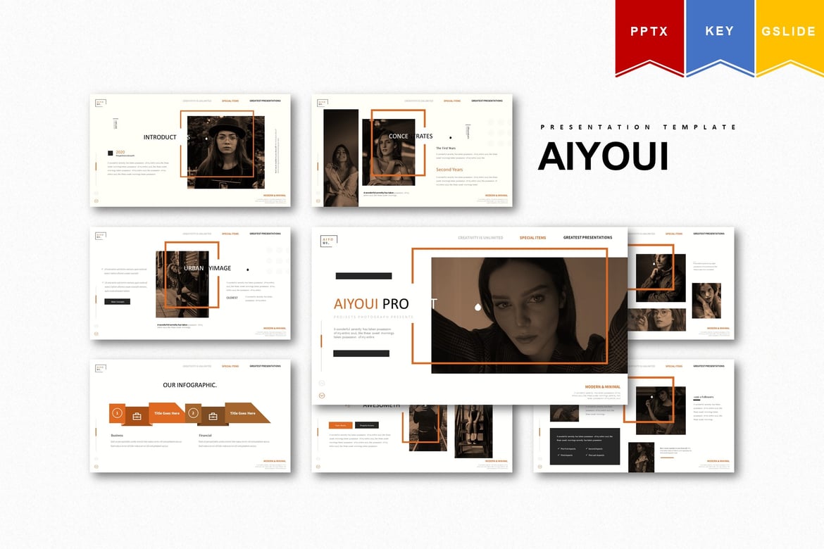 Template Presentasi Aiyoui | PowerPoint, Keynote, Google Slides yang Menarik